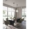 Z-Lite Bon Air Pendant, 1-Light, 13 In.W x 17.5 In.H, Matte Black/Clear 496P13-MB - alternate 8
